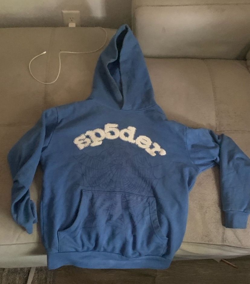 BLUE Sp5IDER HOODIE