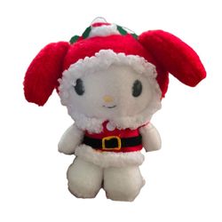 My Melody Sanrio Hello Kitty Friends Santa Suit Plush Christmas Kawaii 8"