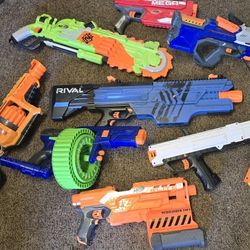 Lot Of Nerf & Rival Guns