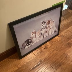 Husky Puppies Wall Art