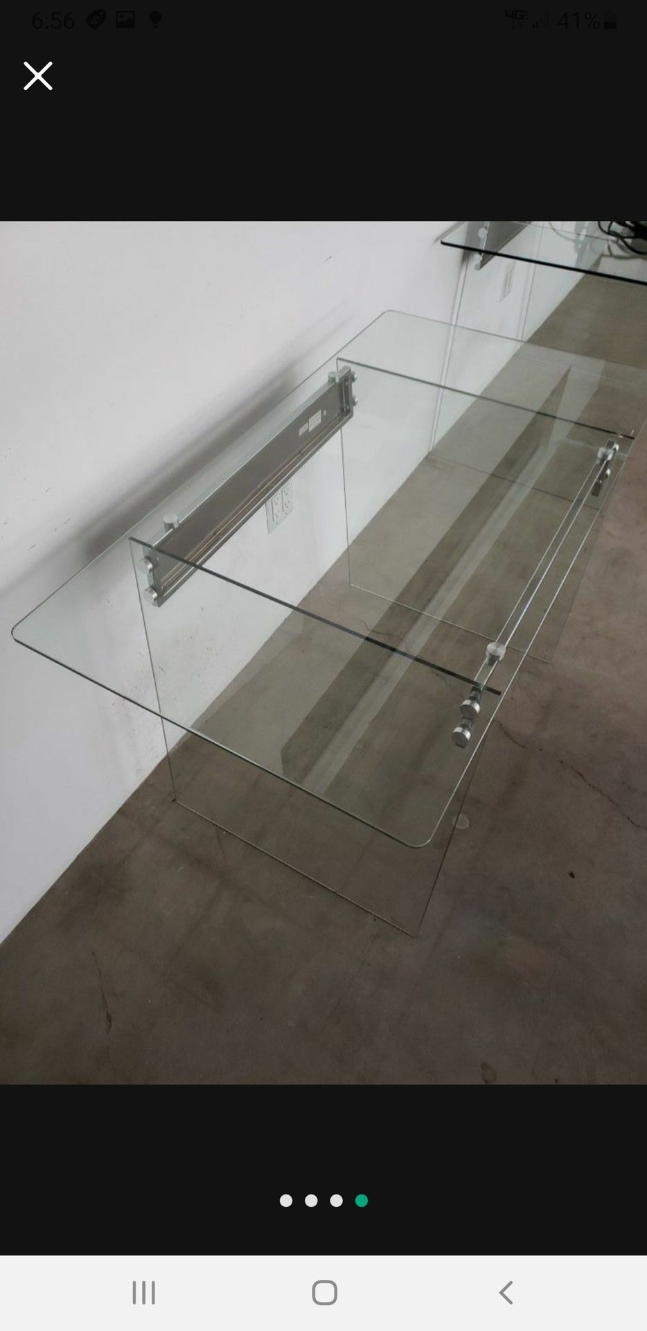 Glass Desk Table  $100