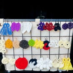 Aretes Tejidos 