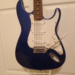 Blue Stratocaster style Electric Guitar - Cobra Brand