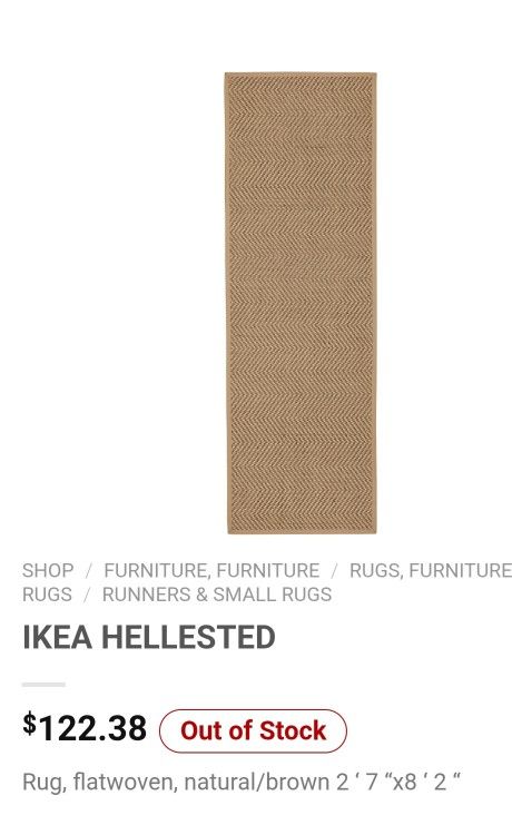 Indoor/Outdoor Woven Rug (New) UNUSED