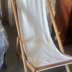 Teak sling chair
