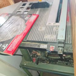 table saw with new blades