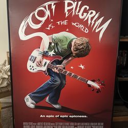 Scott Pilgrim Vs The World Poster - Framed