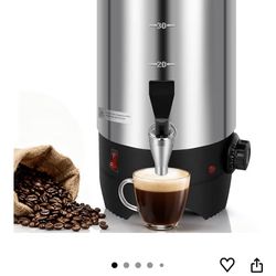 Commercial Electric Coffee Urn 50 Cup 304 Stainless Steel Fast Heating, cafetera comercial