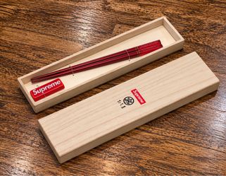 SUPREME FW23 Chopstick Set RED Box Logo BRAND NEW