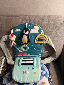 Rear car seat play area baby