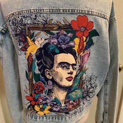 Freida Kahlo X SHEIN Women’s Denim Jacket Size Small