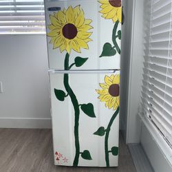 Hand Painted Mini-Fridge