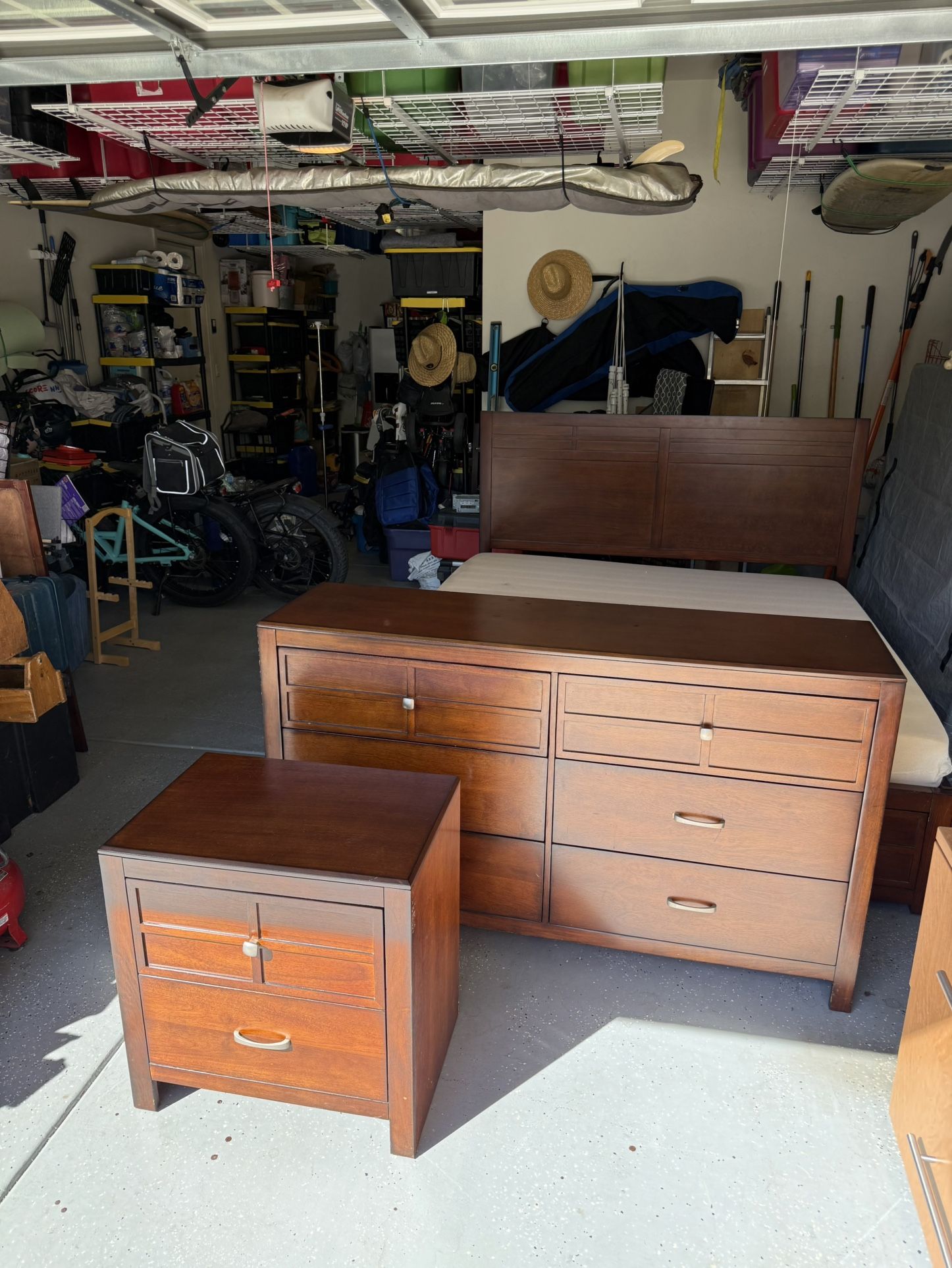 California King Bedroom Set with Memory Foam Mattress