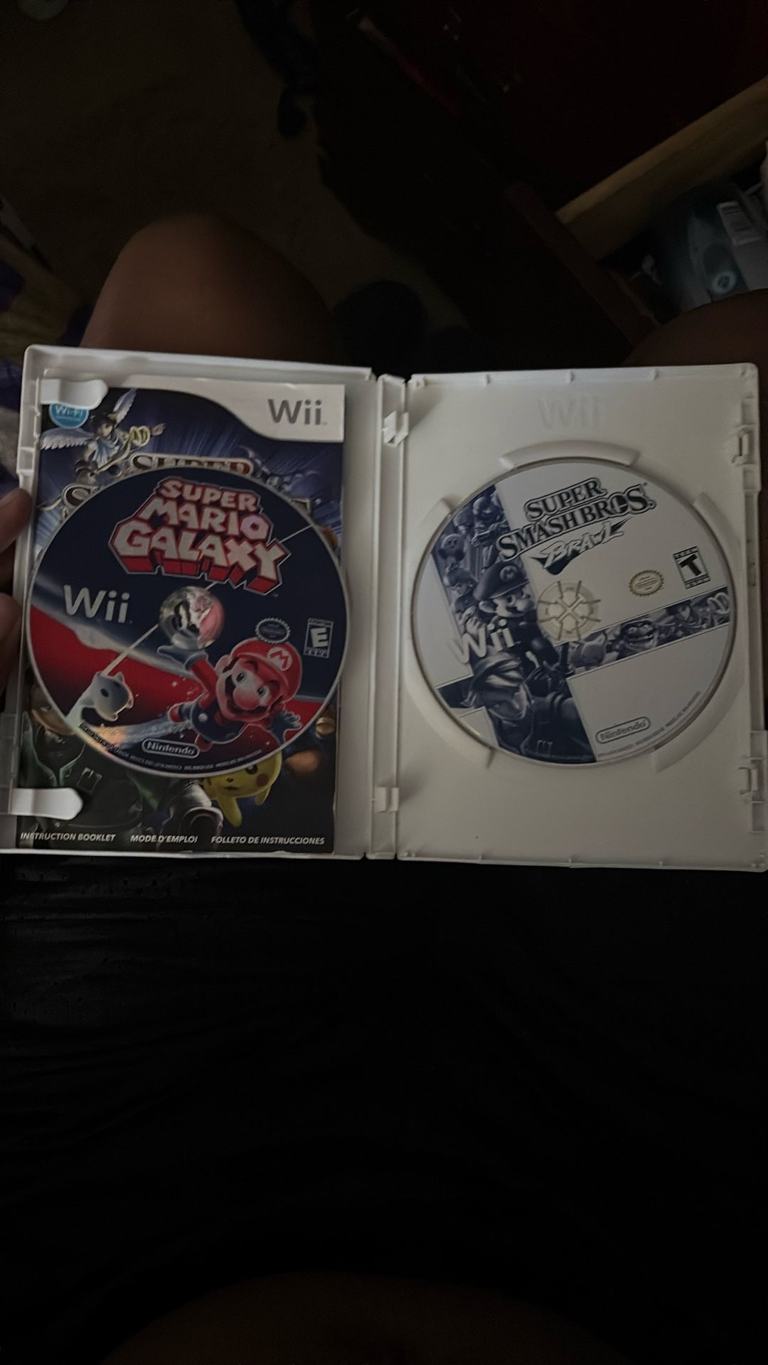 Super Smash Bros Brawl and Super Mario Galaxy 
