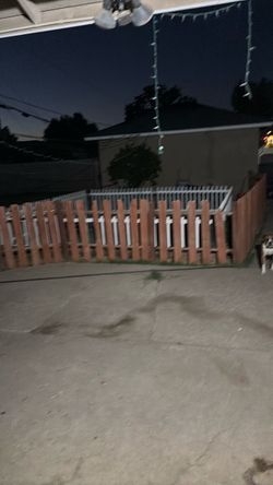 White fence