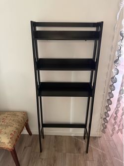 Black Ladder Shelf | Over-Toilet Bathroom Storage | Good Condition