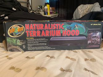 Zoo med naturalistic terrarium hood 18’’ size hood light