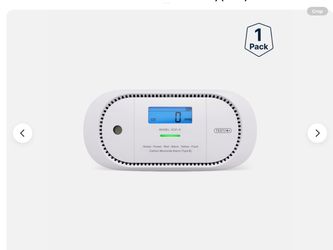 X-Sense XC01-R CO Alarm Carbon Monoxide Detector LCD Display Replaceable Battery