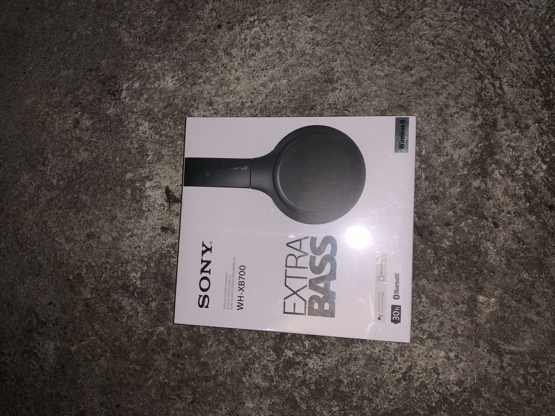 Sony WH-XB700 Wireless Extra Bass Bluetooth Headphones, Black