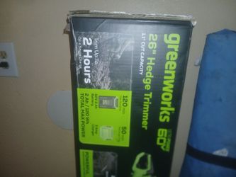 Greenworks hedge trimmer