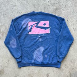 Vintage 90’s RUSTY Surf Wear Blue Crewneck Sweater Distressed