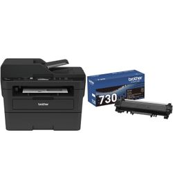 Brother Compact Monochrome Laser Multi-Function Copier and Printer, DCPL2550DW with Standard Yield Black Toner