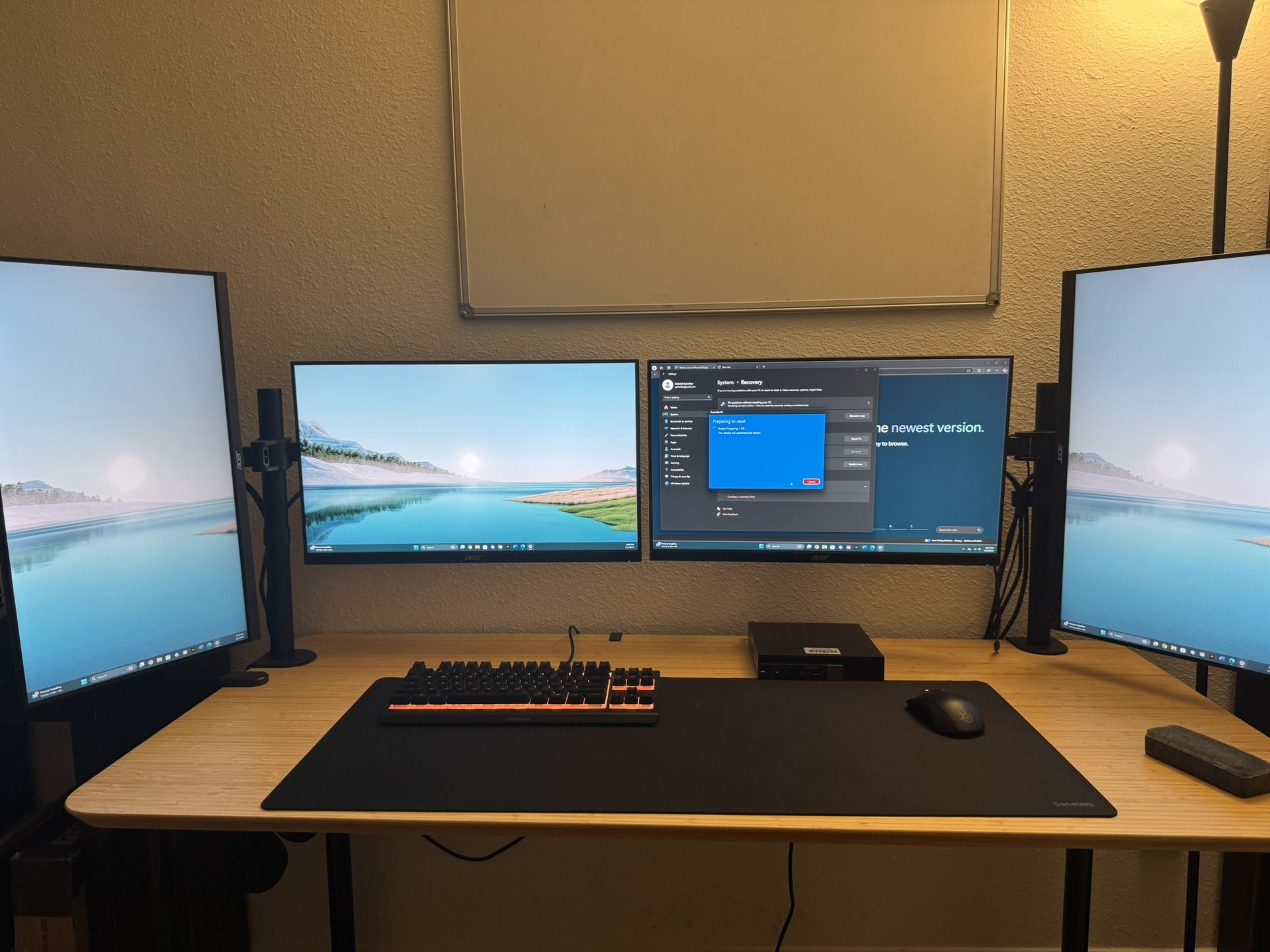 Monitors And Dual Monitor Stand
