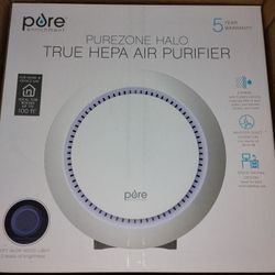 Pure Enrichment PureZone Halo True HEPA Air Purifier,compact Stage New 