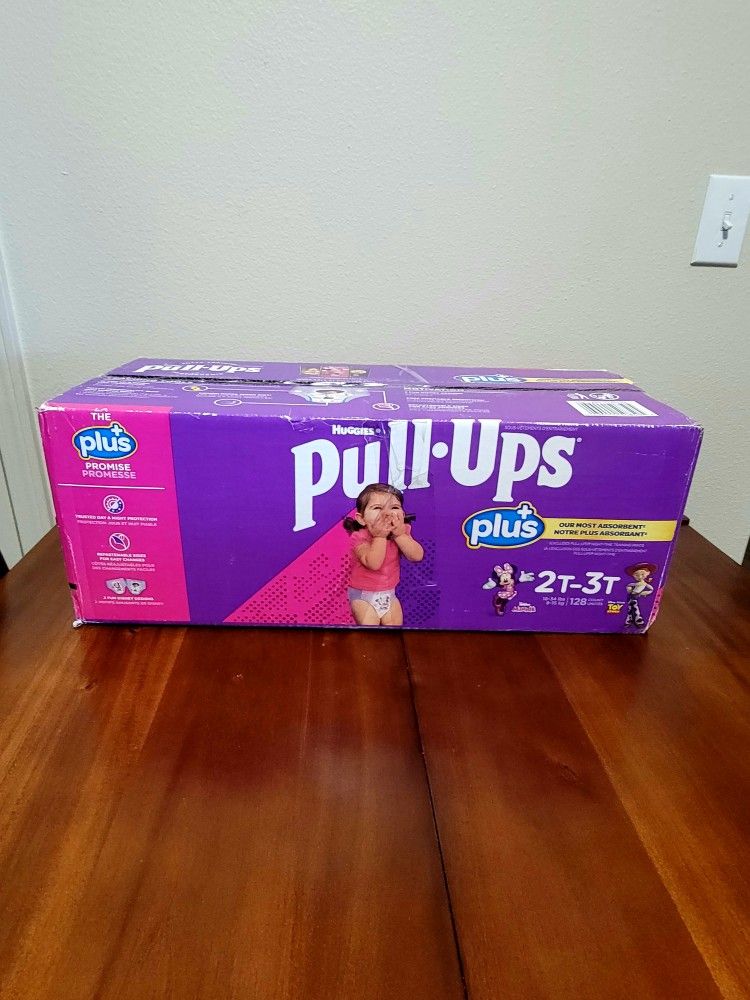 Huggies Pull-Ups +Plus size 2T-3T, 128 Count