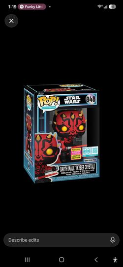Funko Pop Star Wars Darth Maul Kyber Crystal #848