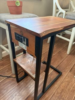 Side Table With Electrical And USB