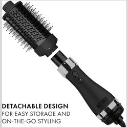 Hot Tools Pro Artist Black Detachable One Step Volumizer and Hair Dryer | Pro Drying & Styling (Medium)