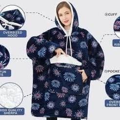  New Size Large Wholesale Box Of 32! Oversized Wearable Blanket Hoodie,