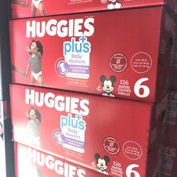 Huggies Little Movers Plus Size 6/126 Diapers 