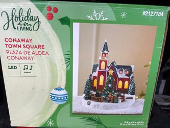 Holiday Living - Conaway Town Square - Led Musical Motion Activated 8 Song House