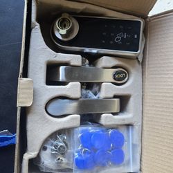 Electronic Keypad Door Lock Handle with 11 RFID Fobs