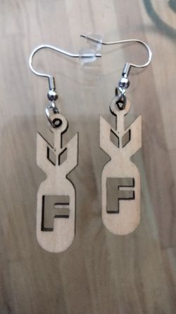"F" Bomb Earings