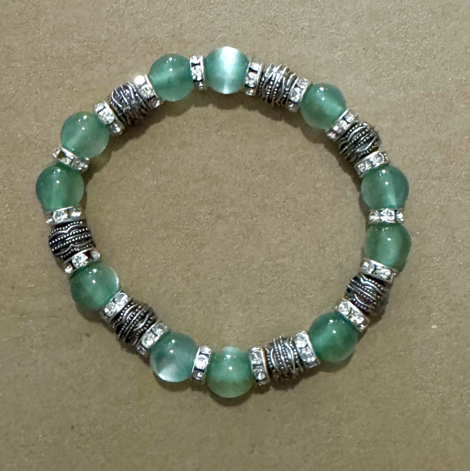Green Beaded Bracelet