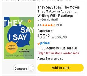They Say I Say 5th Edition