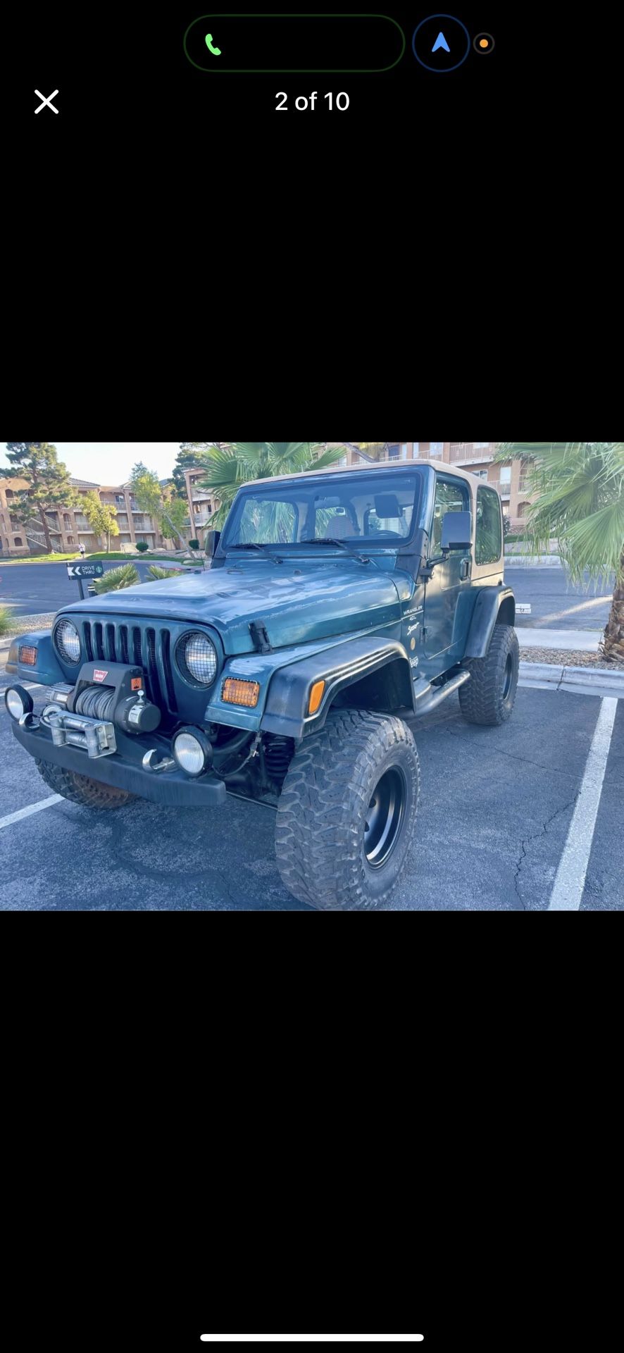 Jeep Wrangler TJ Front Bumper And Winch Plate (no Winch)