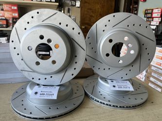 BMW 330i 19-24 Drill Slot Rotors Ceramic Brake Pads