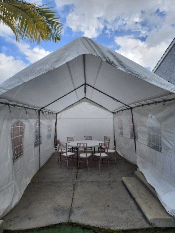 Tent And Water Slide Combo
