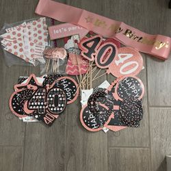40th Birthday decor
