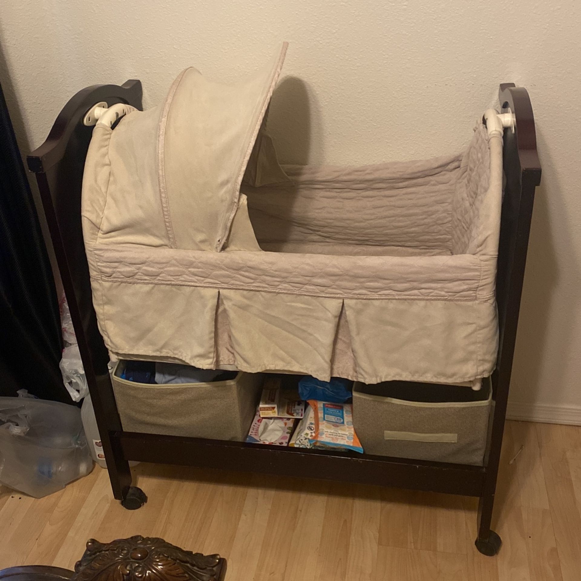 Eddie bauer wooden bassinet sales