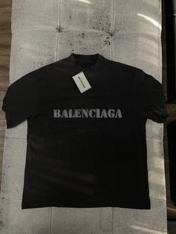Balenciaga Stencil Shirt Black