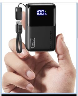 INIU Portable Charger, Ultra Mini 10000mAh 45W Fast Charging with Detachable Cable, Flight-Safe Travel USB C Power Bank External Phone Battery Pack fo