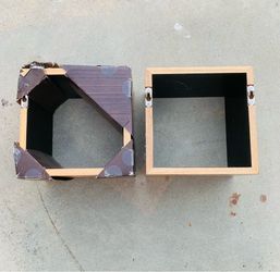 2wood box block shelves 8x8x5”
