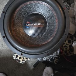 12 In American Bass Dual 4 Ohm Subwoofer 