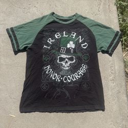 Affliction style graphic shirt