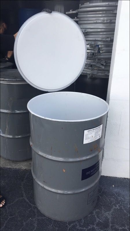 55 gallon metal barrel